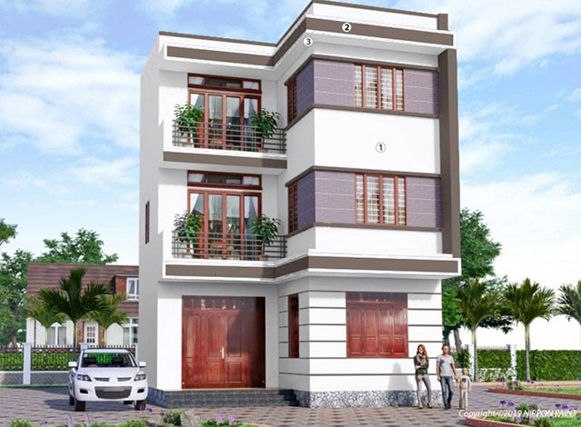 Sơn ngoại thất màu nâu - Ảnh 9