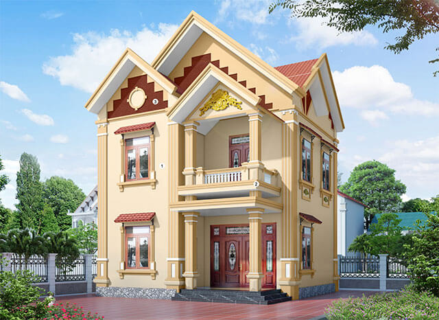 Sơn ngoại thất màu vàng - Ảnh 6