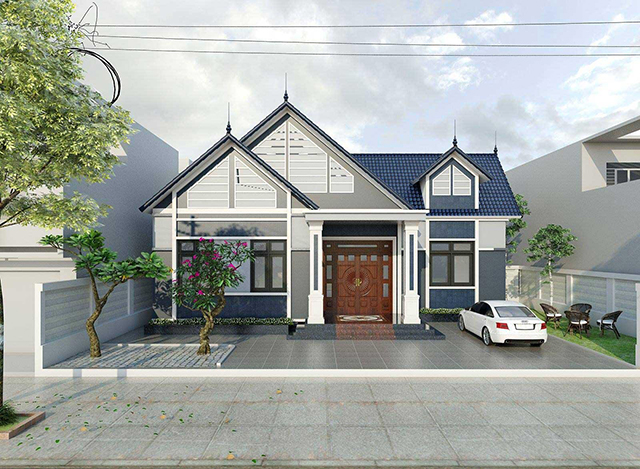 sơn nhà cấp 4 đẹp 10