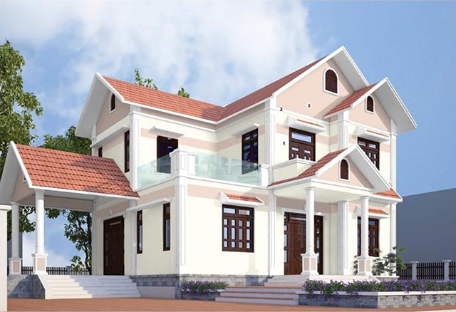 sơn nhà mái thái đẹp 10