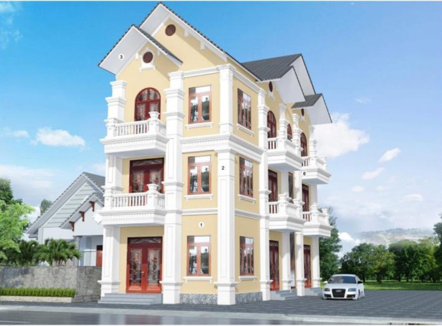 sơn nhà mái thái đẹp 14