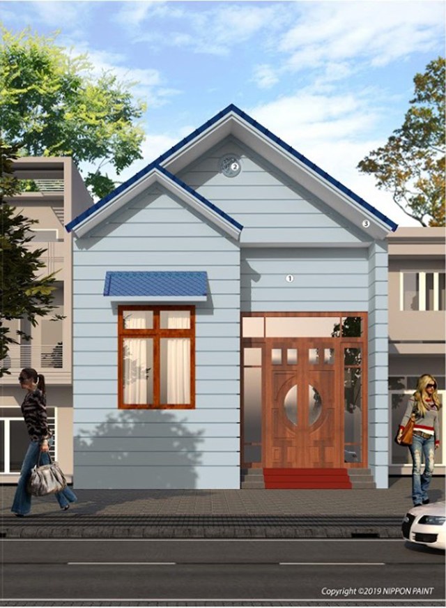 sơn nhà mái thái đẹp 16