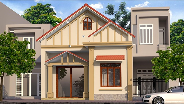 sơn nhà mái thái đẹp 19
