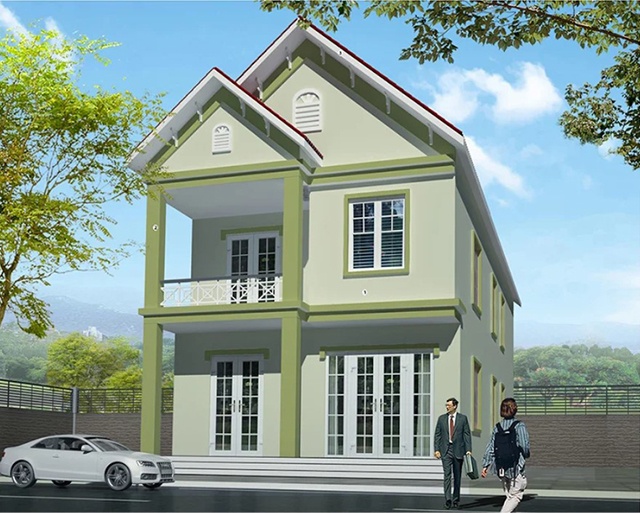 sơn nhà mái thái đẹp 3