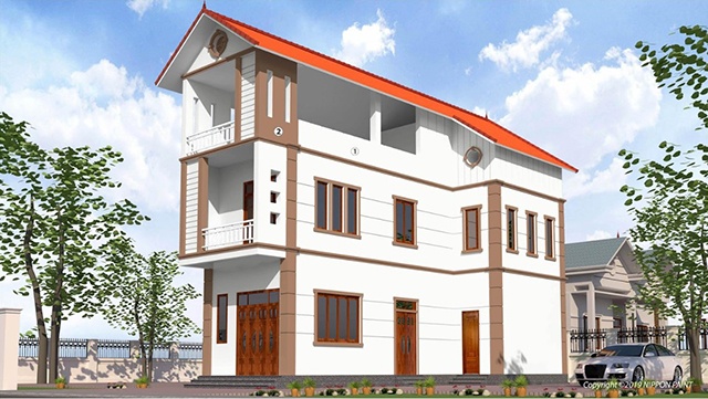 sơn nhà mái thái đẹp 4