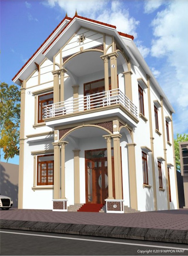sơn nhà mái thái đẹp 6