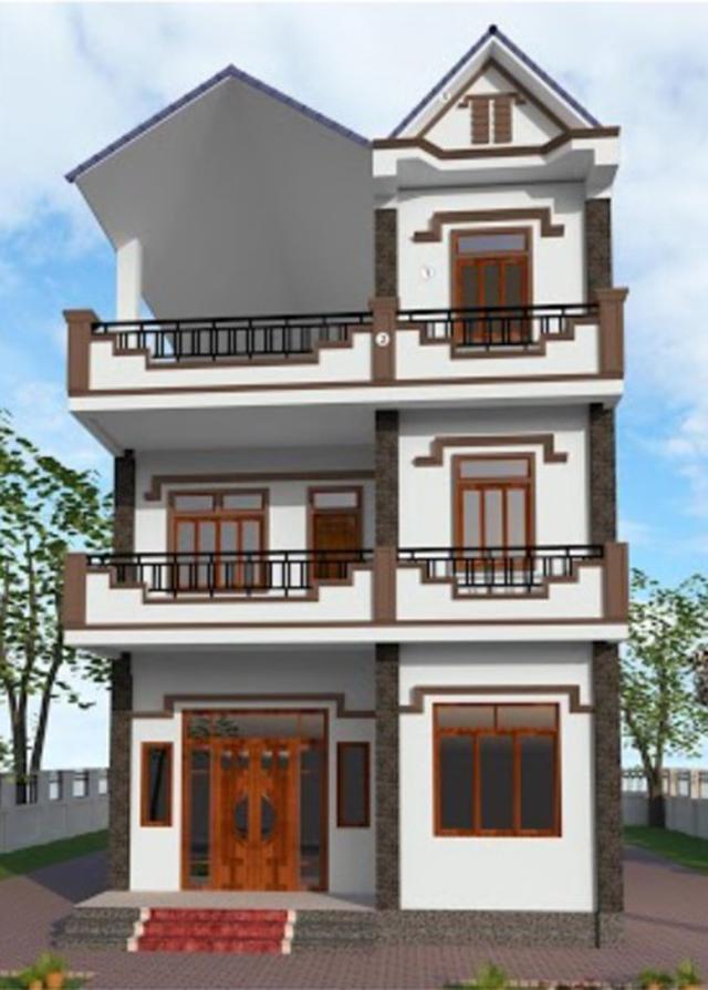 sơn nhà mái thái đẹp 7