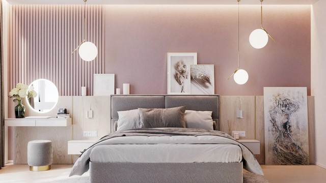Màu tím pastel với thiết kế hiện đại (Mã màu Winsome Lilac 72A-3P)