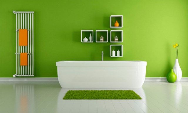 sơn nội thất màu xanh 8
