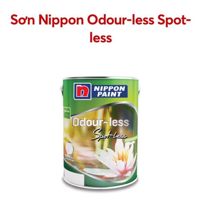 Sơn nước cao cấp Odour-less Spot-less