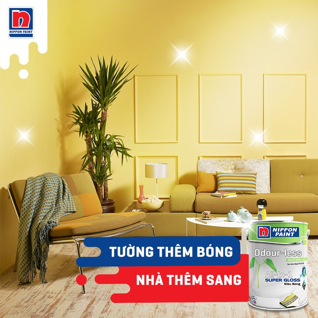 Sơn Odour-less All-in-one Siêu Bóng
