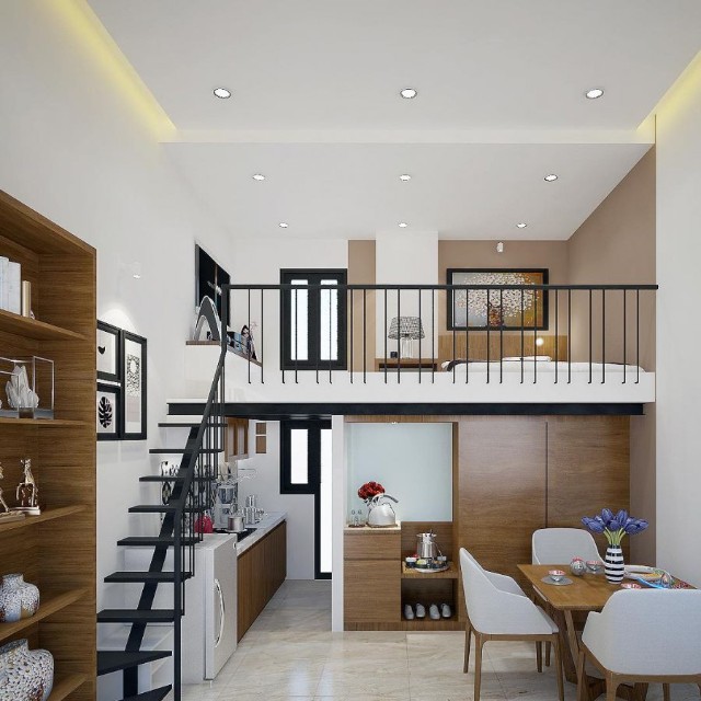 sơn tường phòng trọ với tone màu Chronicle Gray