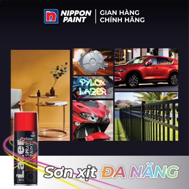 Sơn xịt có thể dùng cho nhiều chất liệu